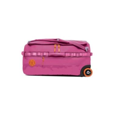 Imagem de Bolsa esportiva com rodinhas de 55 L com rodas e alça – bolsa grande para viagem, bagagem de despachar com rodas, mala de viagem, malas com rodas, Raspberry Fizz, 55L, Mochila com rodinhas