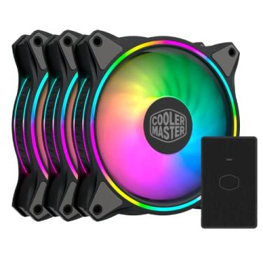 Imagem de Kit Ventoinhas para Gabinete Cooler Master MasterFan MF120 HALO 3-in-1 Pack
