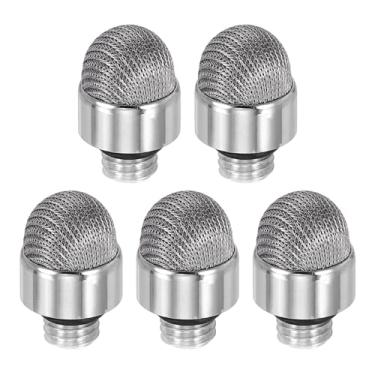 Imagem de PATIKIL Caneta Stylus de 7 mm (0,28") pontas de fibra, 5 peças, ponta de substituição condutora macia universal de tela sensível ao toque com rosca externa, cinza