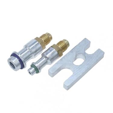 Imagem de harayaa Plugue de vazamento de ar condicionado automotivo, condensador, manutenção, metal, ferramenta inovadora de detecção de vazamento de ar condicionado, Style B