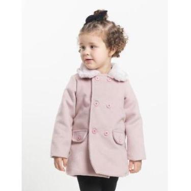 Imagem de Casaco Sobretudo Menina Lã Batida Duplo Forrado Luxo B9006-Feminino