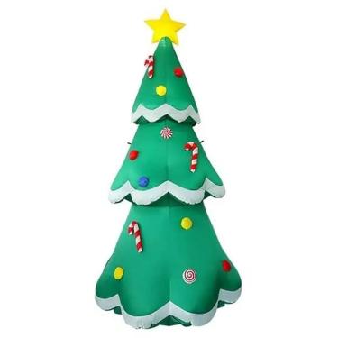 Imagem de Arvore Natal Inflavel Enfeite Natalino Grande Decoraçao Loja Comercio Casa Shopping Festa Hall de Entrada Fim de Ano