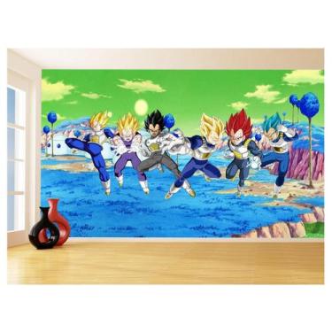 Imagem de Papel De Parede Dragon Ball Goku Vegeta Anime 3,5M Dbz393 - Você Decor