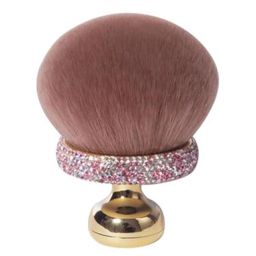 Imagem de Pincel de blush de | Pincel de blush em pó solto para mulheres e meninas | Aplicador de corretivo de maquiagem compacto de viagem para esposa e filha uso diário