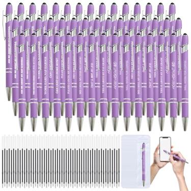 Imagem de 150 canetas sarcásticas engraçadas - conjunto de 50 canetas esferográficas com refis e bolsas, caneta divertida com frases sarcásticas, ponta stylus - caneta desmotivacional para adultos, colegas de
