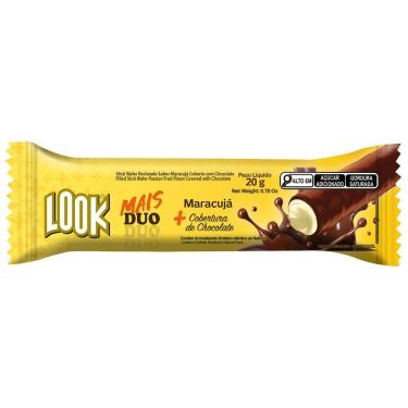Imagem de Chocolate Look Mais Duo Maracujá com Cobertura de Chocolate 20g