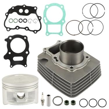 Imagem de labwork Kit de substituição de junta de pistão de cilindro superior para Honda Recon 250 Sportrax 250 TRX250 2002-2022 12191-HM8-000 13011-HM8-003