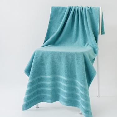 Imagem de Toalhas de banho de algodão penteado premium, multicoloridas, 50 x 100 cm, secagem rápida, macias e absorventes, pacote com 6 (verde)