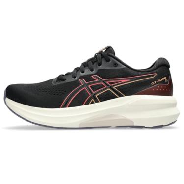 Imagem de ASICS Tênis de corrida feminino GT-4000 4 D, Preto/Coral Reef, 12 Wide