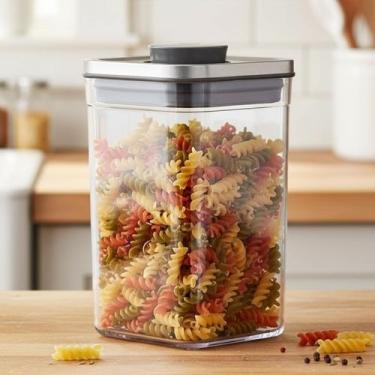 Imagem de Pote Organizador de Alimentos 1L OXO Pop Steel Vedação Hermética Perfe
