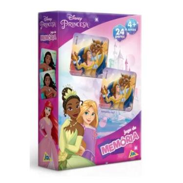 Imagem de Jogo Da Memória Infantil Didático Princesa Disney Menina 54 Peças Grow
