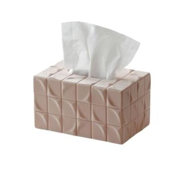 Imagem de VHDY85KA Porta-lenços de papel, mesa de café, mesa de jantar, quarto, caixa de guardanapo, personalizada, fofo, doméstico, caixa de gaveta de grande capacidade, caixa de lenços (rosa)