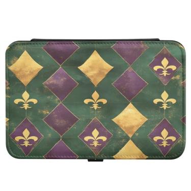 Imagem de Burbuja Caixa de joias de viagem em cores de losango no carnaval para presente para mulheres e meninas, estojo de joias portátil de couro PU organizador para brincos, anéis, colares e pulseiras