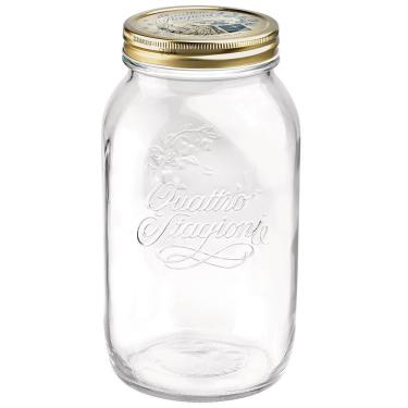 Imagem de Pote Hermético Bormioli Rocco Quattro Stagioni Em Vidro 1.5 Litros Transparente