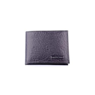 Imagem de Carteira masculina em couro John preta, Preto