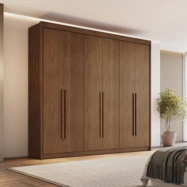 Imagem de Guarda Roupa Casal 6 Portas MDF Santiago Conquista Moveis