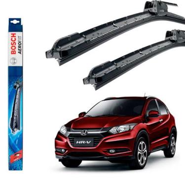 Imagem de Jogo Palheta Dianteira Limpador Para-brisa Bosch HR-V HRV 2015 a 2018,