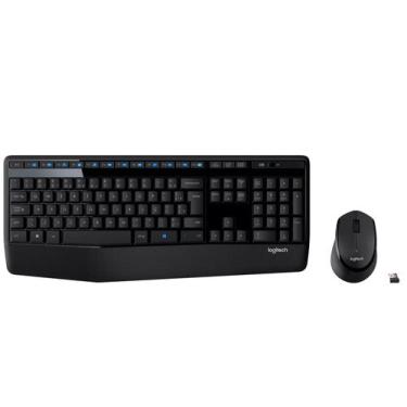 Imagem de Combo Teclado e Mouse sem fio Logitech MK345 com Teclado com Apoio e M