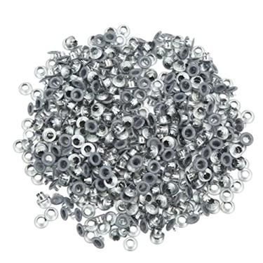 Imagem de Ilhós de Metal, Cor Borda Redonda Uso Extensivo Boa Resistência Acabamento Fino Seguro Conexão Confiável Ilhós Ilhós para Fazer Enxadas Vestuário YK4/5C11 (cinza)