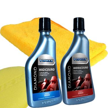 Imagem de Kit Limpeza E Hidratação De Couro Vonixx - Limpa E Hidrata