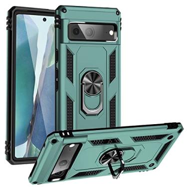 Imagem de YUNCHAO Caixa de telefone Para Google Pixel 7 TPU à prova de choque + Caixa de telefone PC com suporte capa para celular