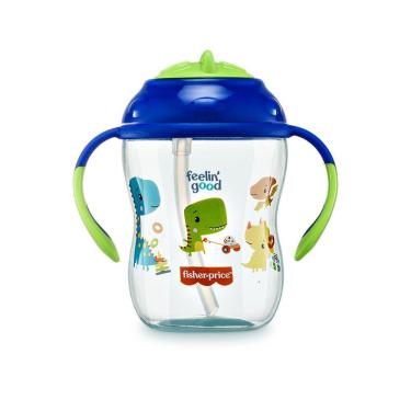 Imagem de Copo de Treinamento com Canudo First Moments Blueberry Smoothie 270 ml Azul Fisher Price - BB1016