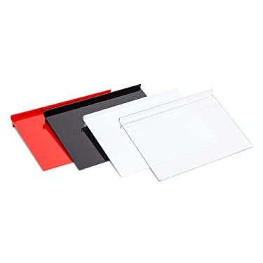 Imagem de Prateleira de parede e parede de acrílico Source One de 25,4 cm de largura para sapatos, bolsas, estatuetas (pacote com 6, transparente)