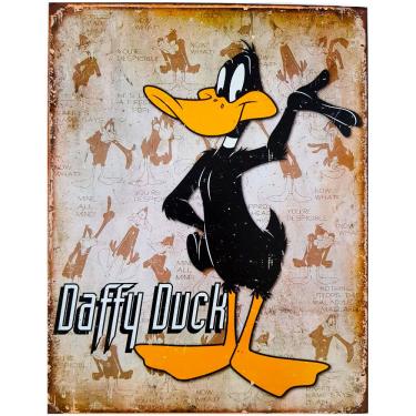Imagem de Placa De Metal Daffy Duck - Looney Tunes