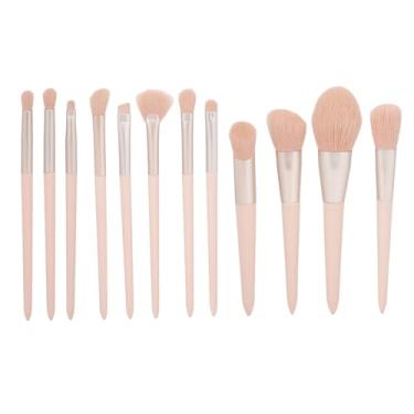Imagem de Conjunto de Pincéis de Maquiagem de 12 Unidades, Cabelo de Fibra Macia, pó Forte, Agarrando pó Solto, Blush, Sobrancelha, Sombra, Pincel, Função de Formato Diferente para pó