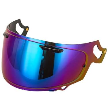 Imagem de Viseira Regent-X, protetores faciais VAS-V MAX Vision compatíveis com proteção UV Regent-X VAS-V MAX Corsair-X Quantum-X Signet-X Dt-X Defiant-X (Rainbow)