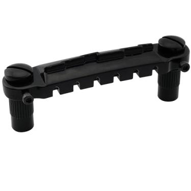 Imagem de Musiclily Pro 52,5mm Pré-ajustado Intonatável Ponte Wraparound para Guitarra estilo Epiphone Les Paul Junior LP, Preta