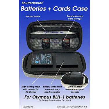 Imagem de Baterias + Cartas para bateria Olympus BLH-1 (azul)