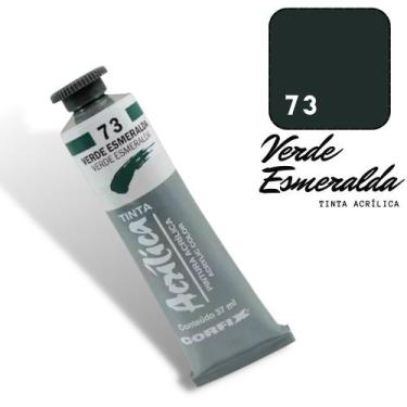 Imagem de Tinta Acrílica 37ml 073 Verde Esmeralda Corfix