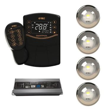 Imagem de 4x led 10w tholz + fonte 60w +  smartpool, 10W