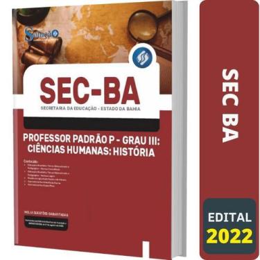 Imagem de Apostila Sec Ba - Professor Padrão P - Grau 3 - História - Editora Sol