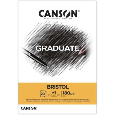 Imagem de Bloco Canson Graduate Bristol 180g A5 20f Canson