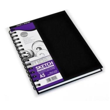 Imagem de Sketchbook com Espiral Daler Rowney Simply A5 100g 54 Folhas - DALER &
