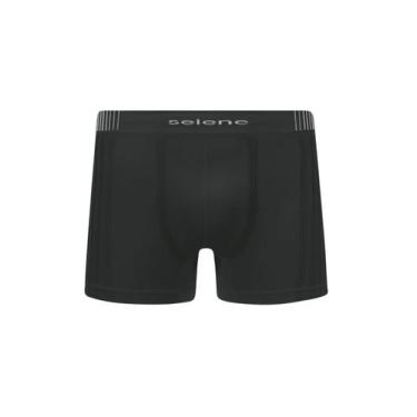 Imagem de Cueca Boxer Selene 11070.003 Sem Costura T. P/EG, M, 550, Preto
