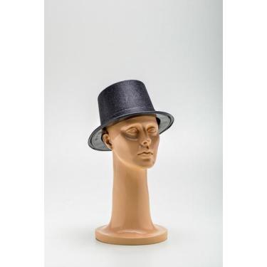 Imagem de Cartola Plastico C/ Gliter - Festas e Fantasias, Preto