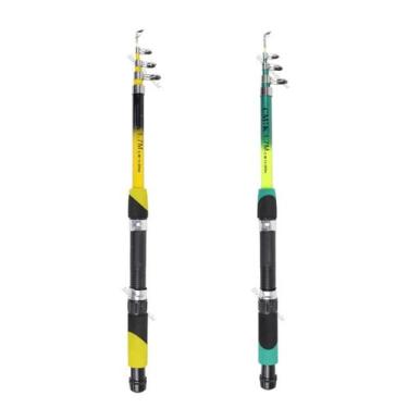 Imagem de Kit 2 Varas Para Molinete Telescópica Com Passador C.W (1,70m) 12-20lb