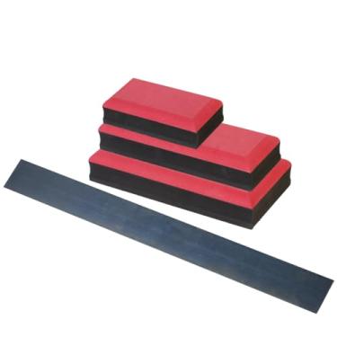 Imagem de Pintando Carro, Kit 3 Tacos E Régua Lixamento Manual Eva Pintura Automotivo Quantidade de cascalhos:0;Cor:Vermelho