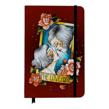 Imagem de Caderno Sketchbook Elástico Capa Dura The Lovers - Tarô