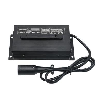 Imagem de Carregador de bateria de carrinho de golfe Club Car de 36 V 25 AMP Carregador de bateria de chumbo-ácido de 36 V com plugue redondo de 3 pinos, para carrinhos de golfe Club Car de 36 volts