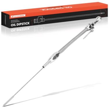 Imagem de A-Premium Substituição da vareta de óleo do motor para Ford FE 390-428 1955-1977, anodizado, alumínio, aço inoxidável flexível, 53 cm