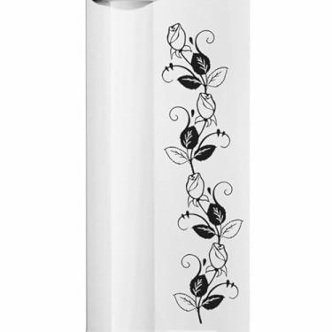 Imagem de Adesivo Flores Box Quarto Sala Cozinha geladeira decoração (Preto)