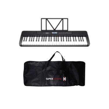 Imagem de Teclado Musical Waldman WTS-300 Preto + Capa Teclado