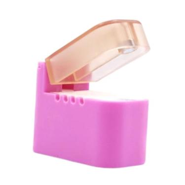 Imagem de Vaveren Linhas de divisão de linhas de linhas de linhas de caixa de mini -óleo de máquina de costura impedem o organizador da linha de fios de fios para o uso, Rosa