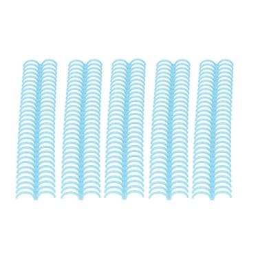 Imagem de Fichário de Folhas Soltas Com 30 Buracos, Anéis Espirais de Plástico, Espinhos de Ligação para Livro de Papel, Scrapbook, Material Escolar de Escritório (Azul claro)