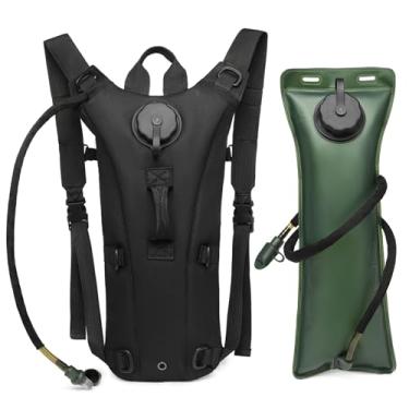 Imagem de Mochila de hidratação com bexiga de água de 3L, pacote de hidratação destacável com canudo de vedação, mochila de bexiga de água com alça ajustável para caminhada, ciclismo, corrida, mochila