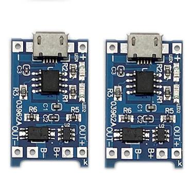 Imagem de Kiro&Seeu 2 peças TP4056 Mirco-USB 5V 1A 18650 módulo carregador de bateria de lítio placa de carregamento com duas funções de proteção